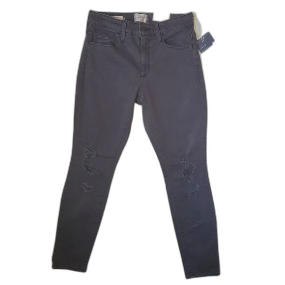 Universal Threads New Distressed high rise skinny jeans, sz 27 waist (Size 4) - Picture 2 of 7